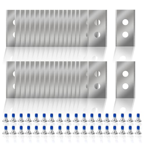Mower Blades for Mammotion Luba & Yuka All Series, Fit with Luba AWD 5000, Luba AWD 3000, Luba AWD 1000, LUBA 2 AWD 10000, YUKA 1500, Stainless Steel Durable Replacement Blades 36pcs Silver