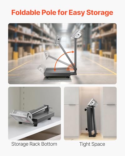 Báscula digital VEVOR para plataforma, 220 lbs capacidad miniatura 4