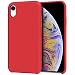 iPhone XR Case, Anuck Anti-Slip Liquid Silicone Gel Rubber Bumper Case with Soft Microfiber Lining Cushion Slim Hard Shell Shockproof Protective Case Cover for Apple iPhone XR 6.1" 2018 - Red