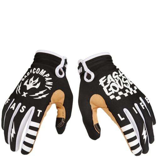 EXCEREY Motorcycles Racing Bicycles Full Finger Gloves for Adult Cycling Climbing Riding Biking Outdoor Sports (Black, Size S)