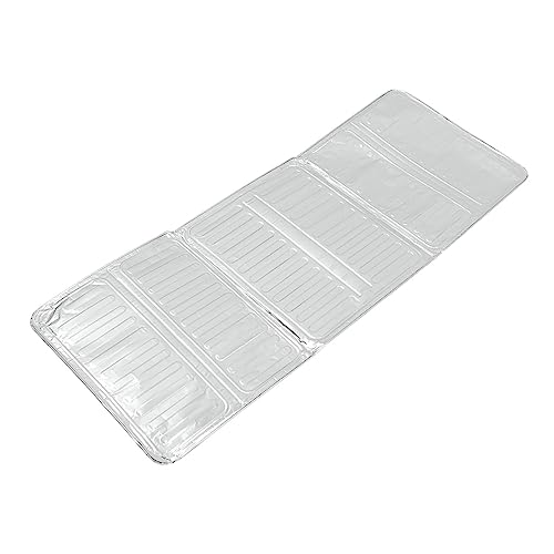 ULTECHNOVO Panel aislante y deflector de aceite para cocina de gas, sin agujeros, antisalpicaduras, plegable y fácil de limpiar, juego de 5 piezas para cocina protegida