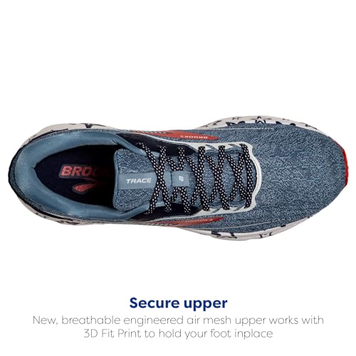 Brooks Brooks Women’s Trace 2 Neutral Running Shoe - White/Peacoat/Poppy - 9 Medium