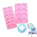 BAKER DEPOT Lot de 2 moules ronds en silicone pour sucette avec 100 bâtonnets en papier