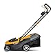 Stiga Akku Rasenmäher SLM 136e Kit, 34cm Schnitt mit 20V (2X 2Ah) Akku und Ladegerät, 35L Korb, Yellow/Grey/Black