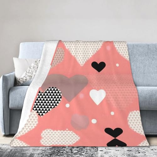 Couverture en micro polaire douce pour la Saint-Valentin, plaid