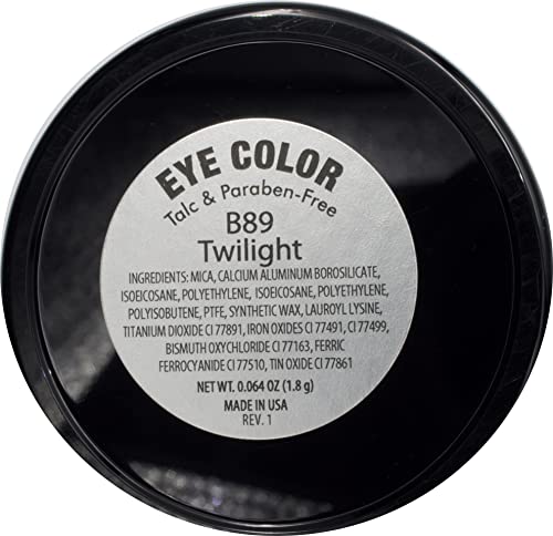 Pure Ziva Twilight Shimmering Deep Blue Navy Pressed Powder Single Vegan Eyeshadow; Talc, Paraben & Cruelty Free - Thumbnail 2