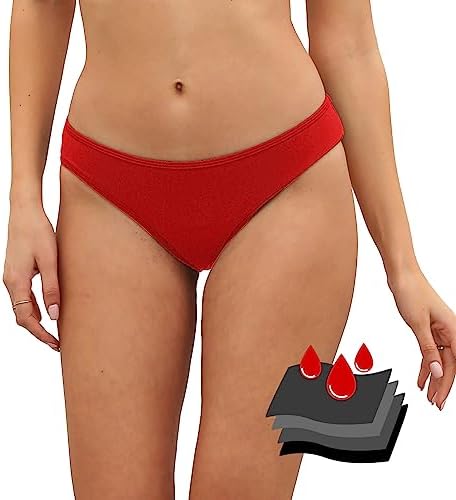 Leoparts Period Swimwear Leakproof Bikini Bottoms Low Rise Swimuit Bottom Briefs for Teen Girls Women