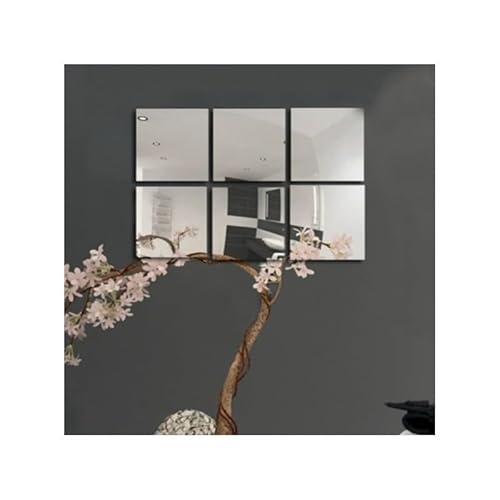 MSV Lot De 6 Miroirs Adhesifs Aluminuim & Verre