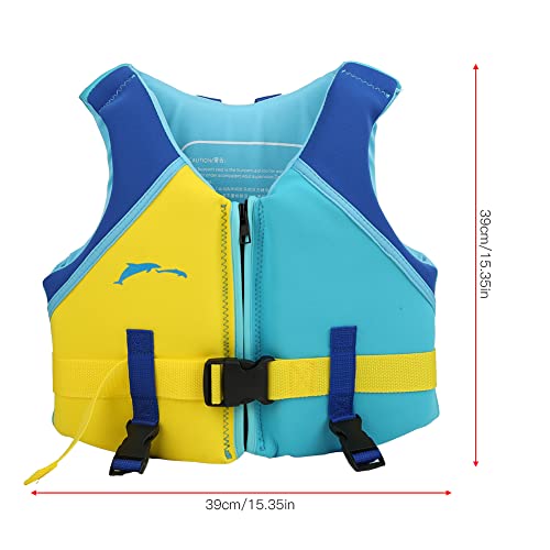 Colete Salva-vidas Infantil De Neoprene Azul Amarelo Colete Salva-vidas Infantil Verão Natação Flutu