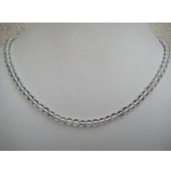 Quartz crystal rondelles perles minérales blanches 15 pouces