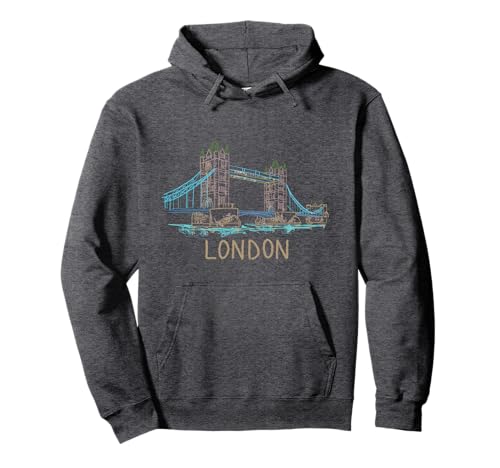 Tower Bridge London Unique Hand Drawn Art Pullover Hoodie