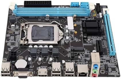 LGA 1155 2nd Gaming Motherboard - H61 Chipset, 6 USB 2.0, DDR3, M.2 NVMe, 100Mbps LAN, Micro ATX, I3/I5/I7 Compatible