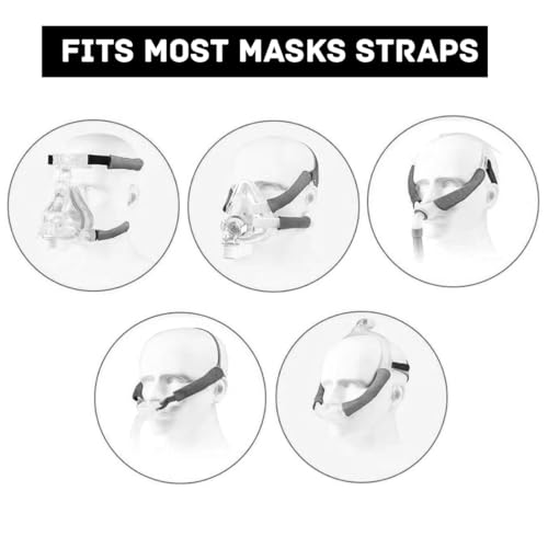 Cpap Strap Covers 6 Pack Cpap Mask Cover Universal Cpap Strap Cushions Cpap Strap Comfort Pad Cpap Headgear Pads Compatible with Full CPAP Mask for Reducing Red Marks - Image 3