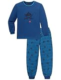 Schiesser Jungen Capt´n Sharky Kn lang Zweiteiliger Schlafanzug, Blau (blau 800), 92 (Herstellergröße: 092)