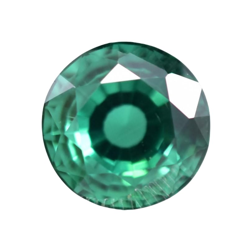 Émeraude naturelle 15mm gemme ronde facettée pour création pendentif, collier et bague DIY