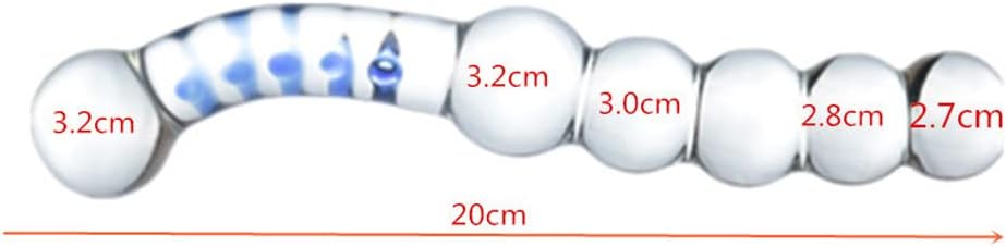Round Anal Beads Glass Dildo G Spot Stimulation Crystal Pleasure Wand Anal Sex Toys
