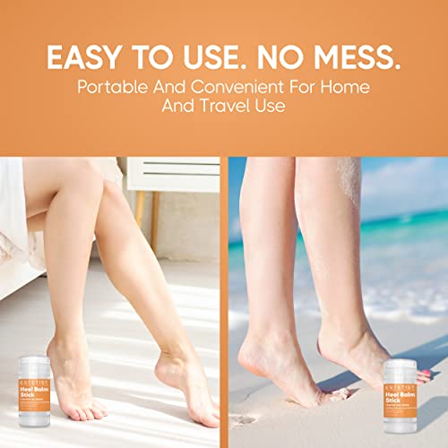 Heel Balm Stick Cracked Foot Repair Foot Cream For Dry Skin Heels Soothing Moisturizer Callus Remover For Dry Irritated Feet With Vitamin E Tea Tree Oil Foot Care Treatment For Women And Men #TOP5