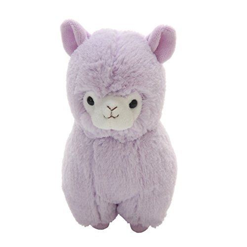Cuddly Big Soft Toys Alpaca Doll Soft Stuffed Animals Cushion Toy Sheep Doll, 7 " /17cm Llama Lamb Plushie Toys Best Birthday Gifts for The Children Kids Baby Toys (Purple)