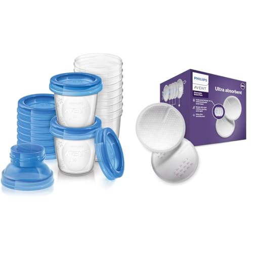 Kit conservation lait maternel haut de gamme Avent et coussinets soyeux invisibles