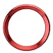 Auto Zubehör Aluminiumlegierung Blau Rot Silber Dekorationsring Lenkradverkleidung Kreisaufkleber Für BMW M3 M5 E36 E46 E60 E90 E92 X1 F48 X3 X5 X6 Auto-Styling (Color : ROT)
