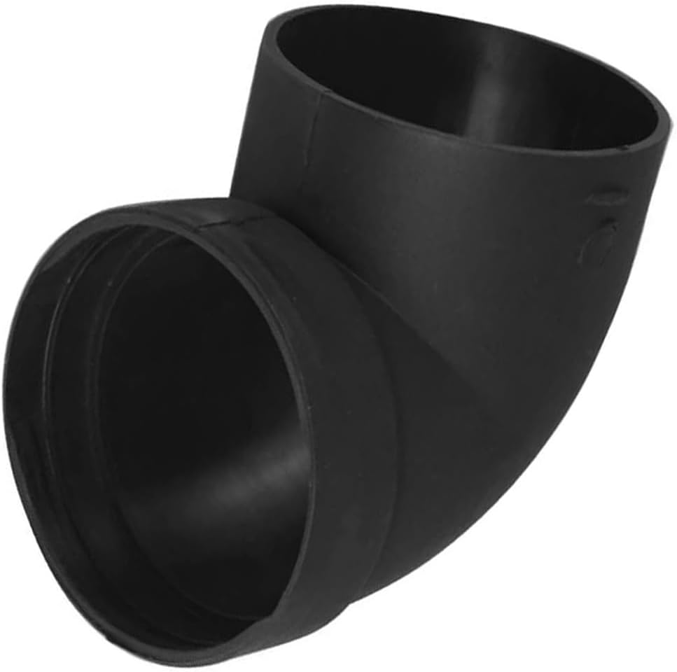 MACHSWON 75mm/3inch Diesel Air Heater Duct Connector,Ducting Pipe Outlet Connector for Diesel Air Parking Caravan Heaters,High Tempeure Resistance,L Shape Elbow,Black