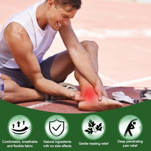Robofun 40 PCS Wärmepflaster Knie, Pain Relief Patch mit Ingwer & Wermut, Moxibustion Schmerzlinderungspflaster, Wermutpflaster Schmerzpflaster für Knie, Rücken, Nacken und Muskelkater