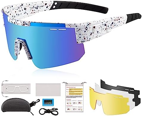 ORANZI Polarized Sports Baseball Sunglasses for Men Women Youth, UV400 Protection Cycling Glasses, Running, Fishing, Football, Outdoor