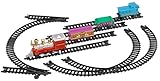 Mini Train Set with Tracks Toy - Battery Operated Classic Train Building Kit.