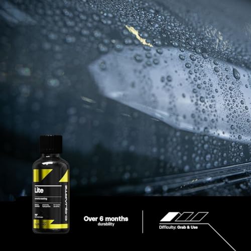 Image of CARPRO CQUARTZ Lite - Sio2 (ceramic), Tio2 (titanium) Hybrid Car Ceramic Coating or Topcoat, Apply to Any Surface, Wipe On and Wipe Off - 100mL