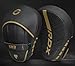 RDX Boxing Pads Curved Focus Mitts, Maya Hide Leather Kara Hook and jab Training Pads, Adjustable Strap Ventilated, MMA Muay Thai Kickboxing Coaching Martial Arts Punching Hand Target Strike Shield