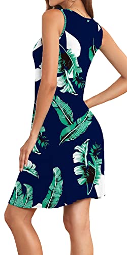 Image of Akihoo Women Summer Casual Sleeveless Midi Plain Pleated Tank Vest Dresses