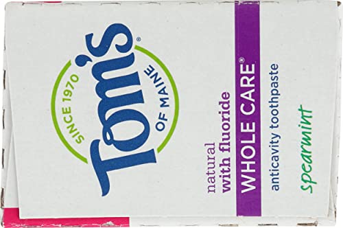 Toms Of Maine Spearmint Whole Care Toothpaste, 4 Oz #TOP4