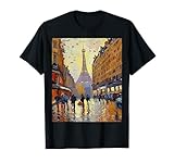 Tour Eiffel, design parisien Tableau Impressionniste Paris Tour Eiffel Design Parisien T-Shirt