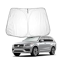 Autovoorruit Zonnescherm Paraplu voor Volvo XC40 XC 40, 360° Rotatie Opvouwbare Voorruit Zonnescherm Cover UV-bescherming, Universele Auto Zonnescherm Paraplu,B Small