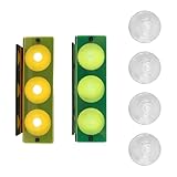 Enwye Acryl LPS SPS Korallenfragment-Vermehrungsbasis, grün/gelb, dreifach fluoreszierend, 150 x 50 mm