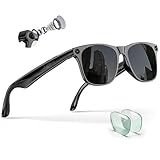 EarlySincere 4K Camera Glasses with ChatGPT AI, Polarized Lenses + Extra Photochromic, EIS Anti-Shake Video Recording, Open Ear HiFi Audio, Ideal for Driving & Vlog