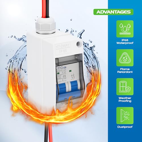 Interrupteur de déconnexion solaire CGELE 32A DC 1000V IP65 - 4