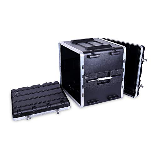 Crossrock Stackable 10U Rack Case, Strong Molded With Heavy Duty Hardware, Standard 19.25” Depth(Cra86010U) #TOP24