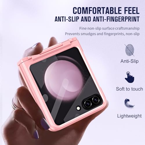 Charnière Samsung Z Flip 5 protégée avec cette coque robuste antichoc rose - 5