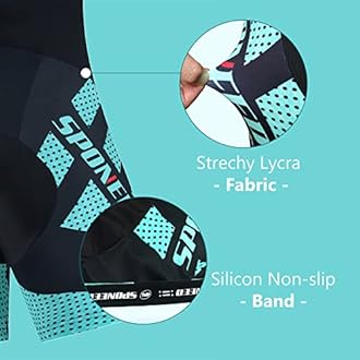 sponeed Men Bike Shorts Cushioned Biking Wear Gear Road Cycling Bottoms