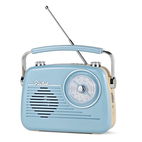 Portable AM FM Shortwave Vintage Radio Multifunctional Bluetooth Speaker 4