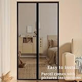 Magnetic Fly Screen Door 90x210cm,Heavy Duty Self-Sealing Bug Mesh with Powerful Magnets and Full Frame Magic Tape, Stay Open Option with Buckles,No Drill Fit, Pet & Kid Safe for Sliding/Patio Doors - Image 5