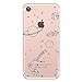 iPhone 7, Anime Exotic Collection Colorful Rubber Flexible Silicone Case Bumper for Apple Clear Cover (Celestial Space Infinitum)