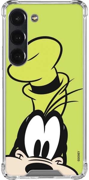 Skinit Clear Phone Case Compatible with Galaxy S23 - Officially Licensed Disney Friends Goofy Up Close Design