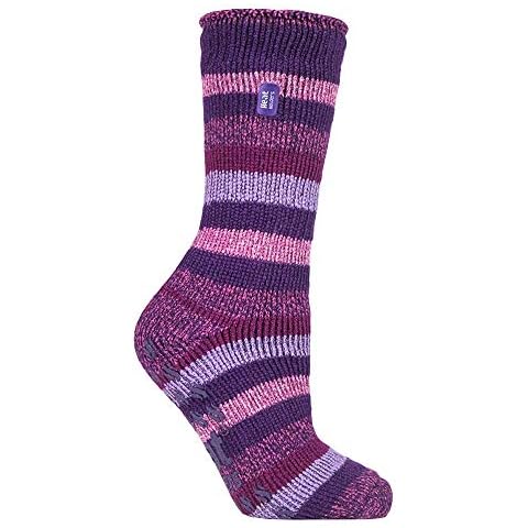 HEAT HOLDERS Ladies Non Skid Thermal Slipper Socks Cover