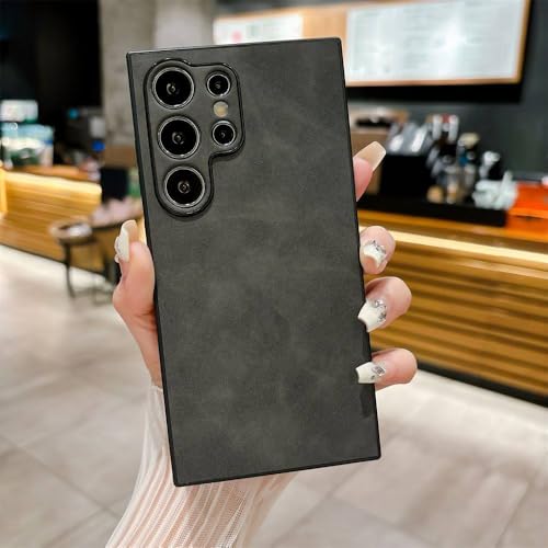 Coque en cuir Samsung S24 Ultra et S23 étui rétro élégant et robuste antichoc