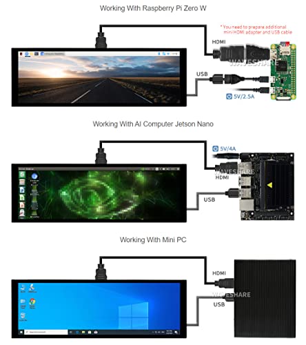 Waveshare 7.9INCH HDMI LCD Capacitive Lcd Hdmi Display 400×1280 Hardware Resolution Ips Touch Screen thumb #5