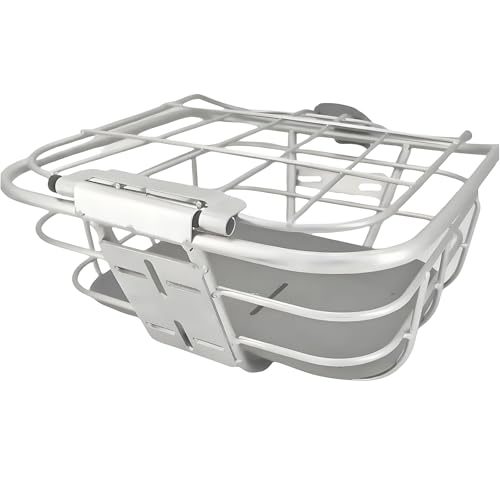 Panier arrière pour vélo de grande capacité en métal noir robuste pour cycliste