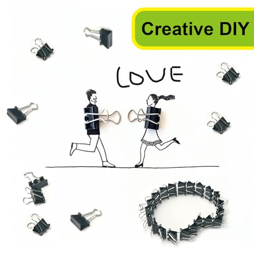 160 Pcs Mini Binder Clips, 15mm 5/8 Inch Small Binder Clips, Micro Size Office Clips, Small Spring Clamps for Documents, Food Bags, and Daily Use Organizer, Black image 5