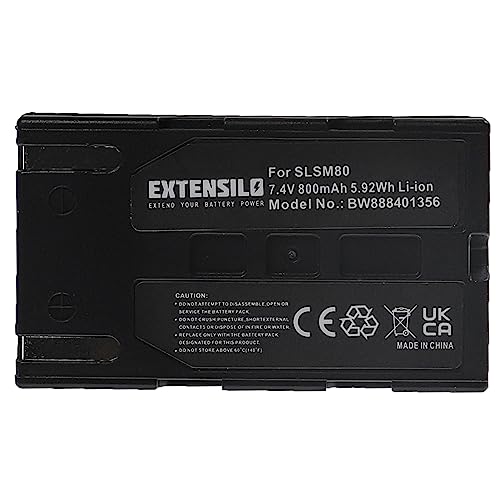 EXTENSILO Batterie Compatible avec Samsung VP-DC575WB caméra vidéo caméscope (800mAh, 7,4V,...